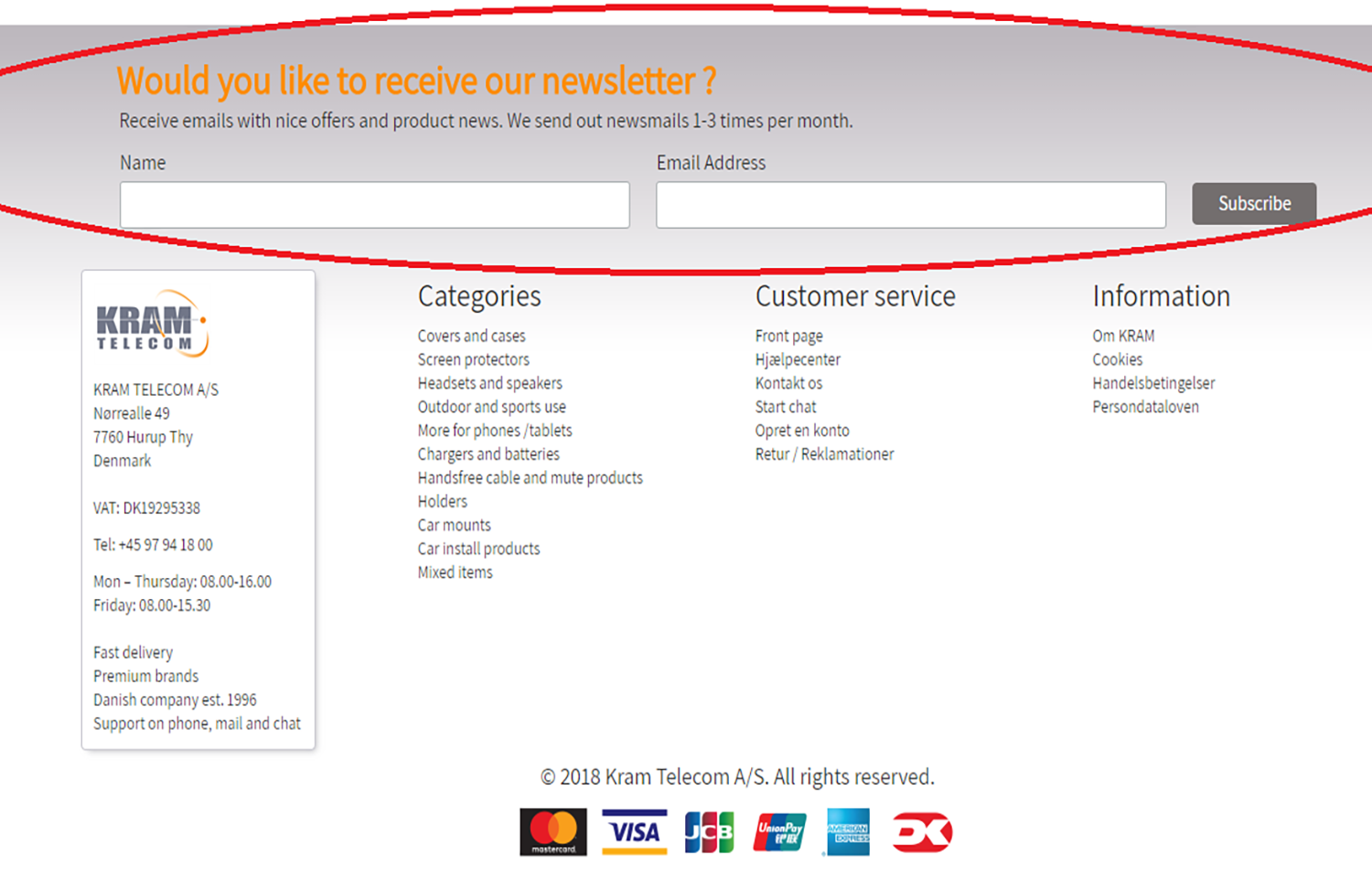 Remember to sign up / re-register the newsletter.